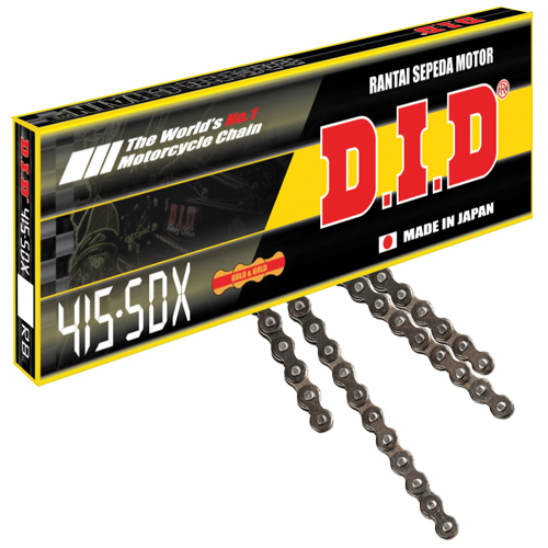 DID 415SDX GG-132RB Racing Chain - 132 Links - Gold