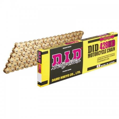 DID 428HDGG-132 Standard Roller Chain - 132 Links - Gold