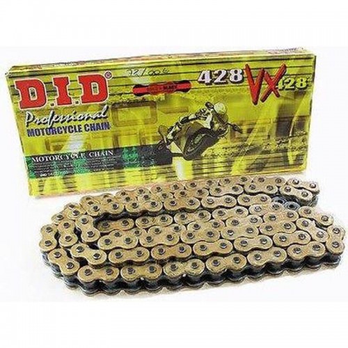 DID 428VXGB-132 Pro Street X-Ring Chain - 132 Links - Gold