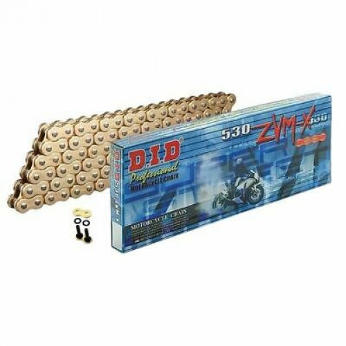 DID 530ZVMXGG-120ZB X-Ring Chain Gold & Gold - 120 Links