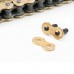 DID 525VX3GB-130ZB Gold and Black X Ring Chain - 130 Links