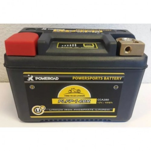 Poweroad YPLFP-14BR Lithium Motorcycle Battery