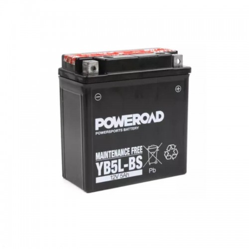 Poweroad YB5L-BS 12VAH Maintenance Free Motorcycle Battery