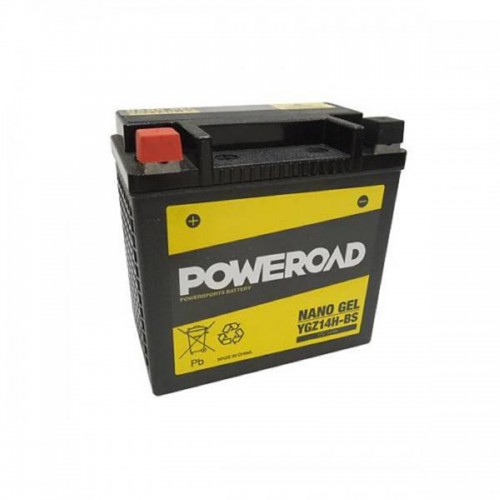 Poweroad YGZ14HBS Nano Gel Harley Sporter Batteries