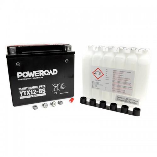 Poweroad YG12B-4 Nano Gel Maintenance Free Motorcycle Battery