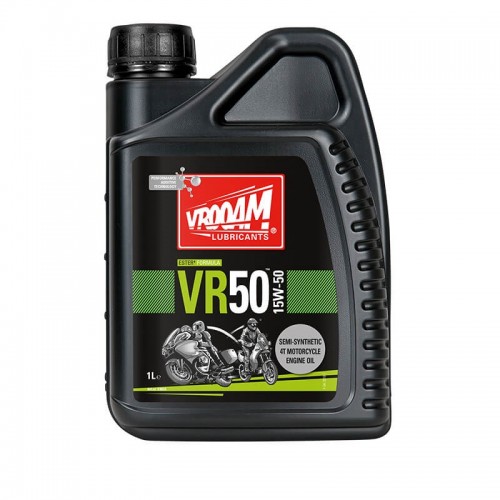 Vrooam AS63624 VR50 4T Semi Synthetic Engine Oil 15W-50