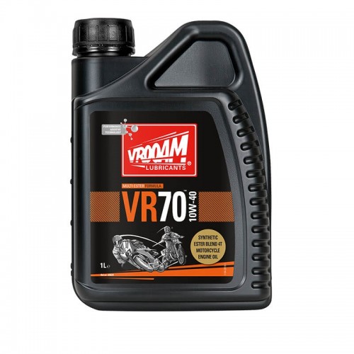 Vrooam AS64634 VR70 4T Fully Synthetic Engine Oil 10W-40