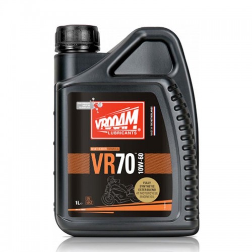 Vrooam AS64654 VR70 Fully Synthetic Ester Blend 4T Motorcycle Engine Oil 10W-60